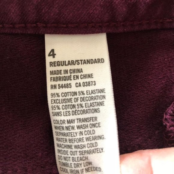 American Eagle, Size 4, low-Rise, Super Stretch Jegging, Color: grape purple - Picture 7 of 12